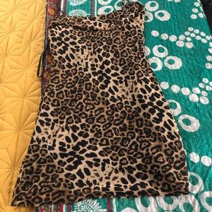 Strappy Cheetah mini dress